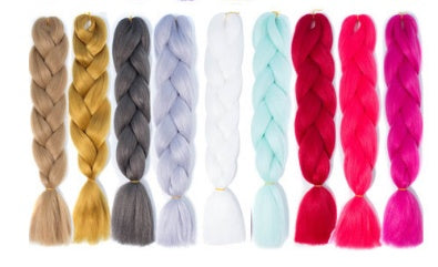 African black braid hair braid hair braid high temperature wire braid hair African wig - Image 2