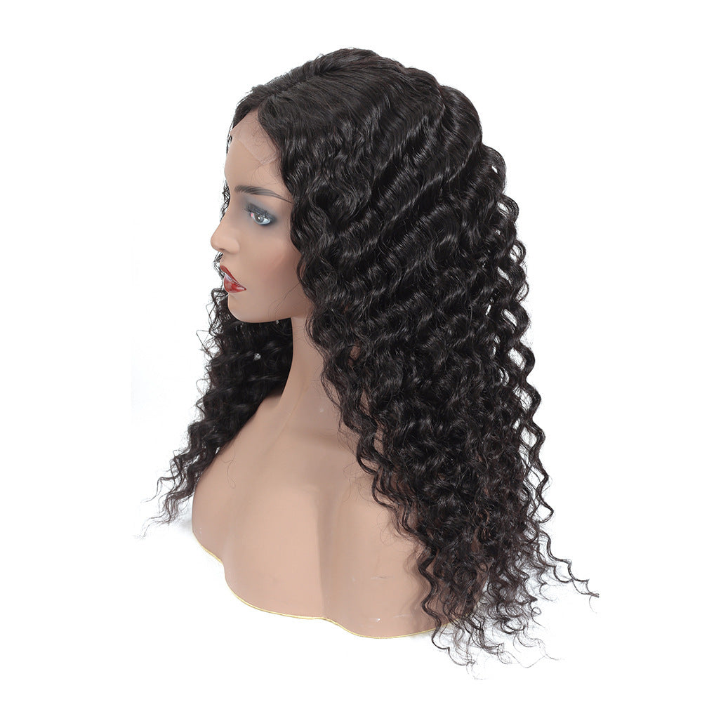 European And American Wig Female Human Hair Wigs Before Lace Real Person - Image 2