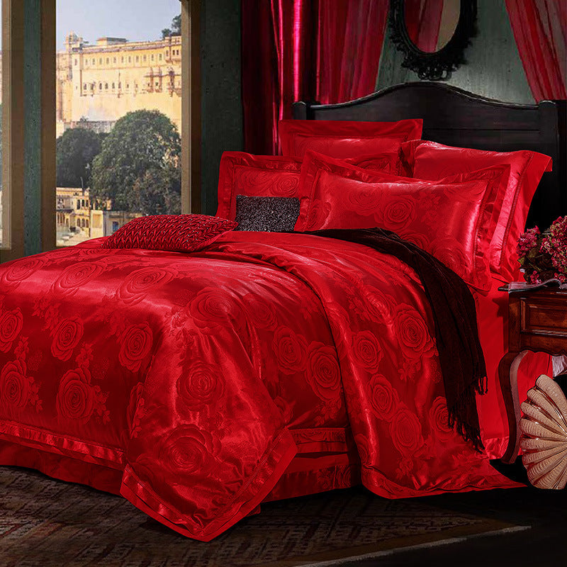 4-Piece Set Of European-Style Luxury Light Luxury Bedding - Image 3