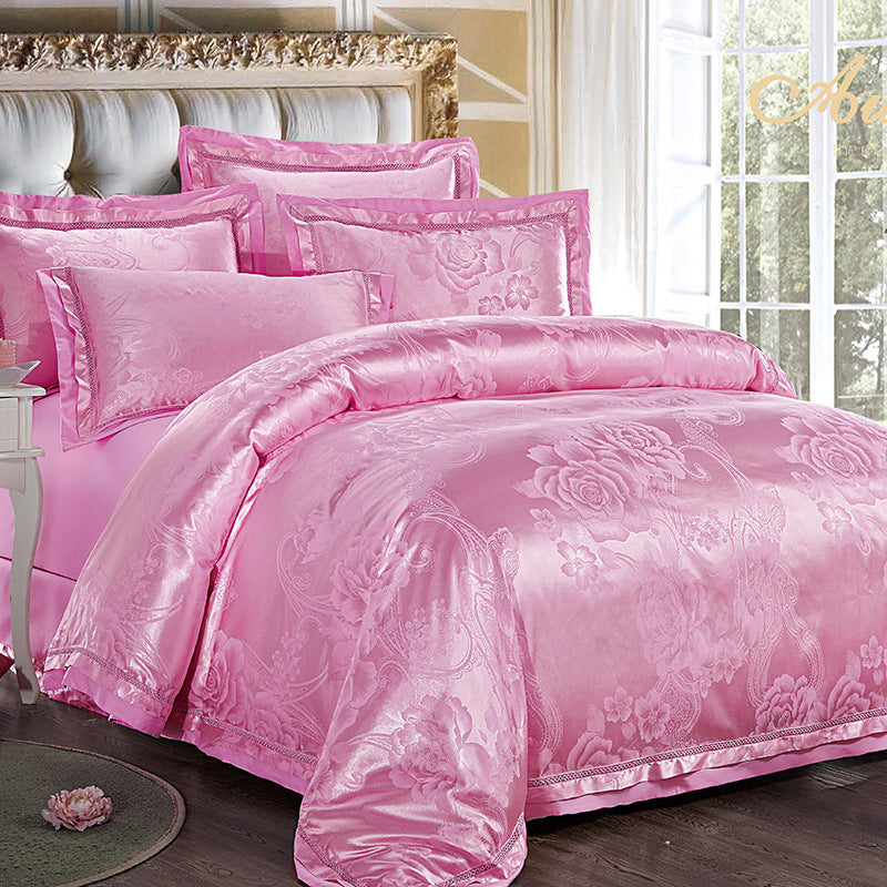 4-Piece Set Of European-Style Luxury Light Luxury Bedding - Image 4