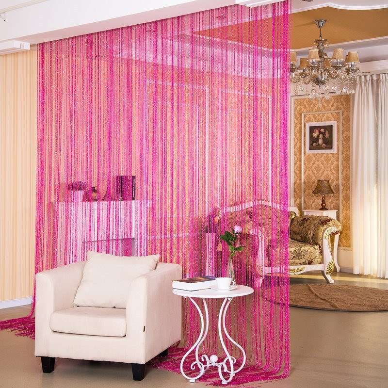 Door Curtain Dilver Thread Curtain Partition Curtain Hanging Curtain Window Screen - Image 10