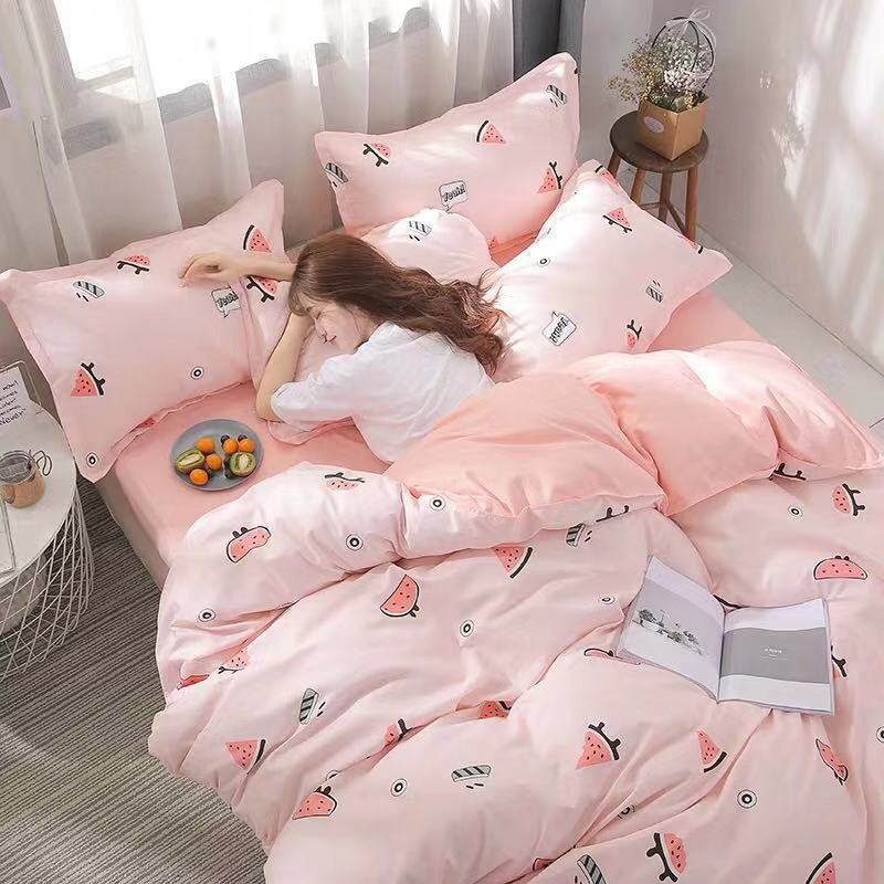 Gift Aloe Cotton Sheet Duvet Cover Sheet Four Piece Set - Image 4