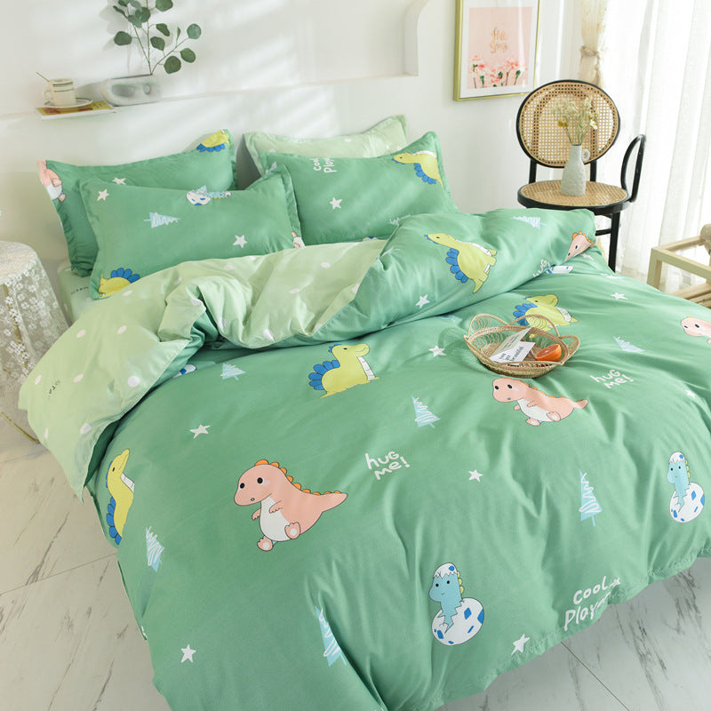 Gift Aloe Cotton Sheet Duvet Cover Sheet Four Piece Set - Image 3