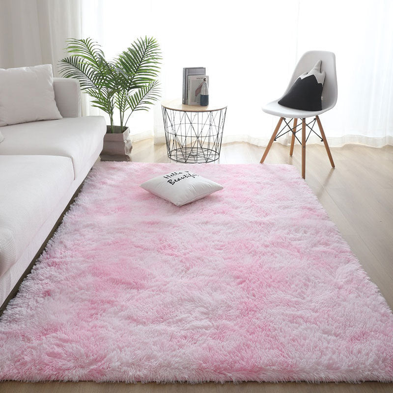 Silk Hair Tie-dyed Carpet Hair Plush Living Room Bedroom And Household - Image 15