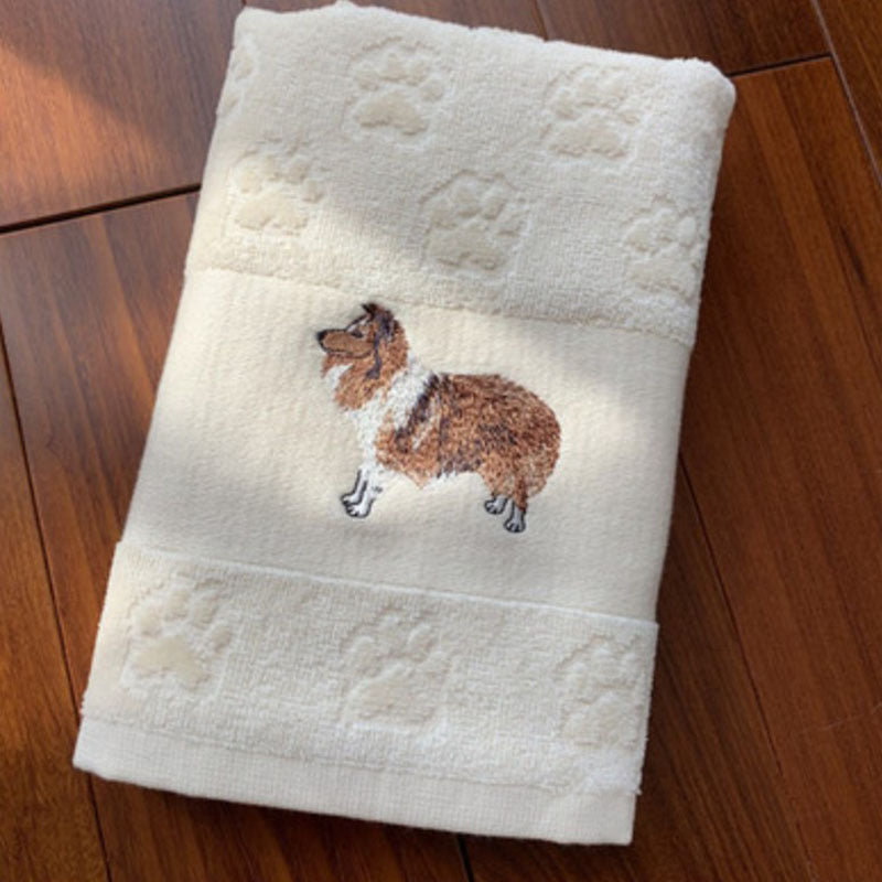 Dog Embroidery Water Absorbing Wash Towel - Image 16