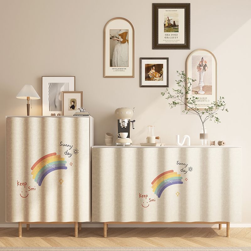 Punch-free Cabinet Shade Curtain Kitchen Door Curtain - Image 8