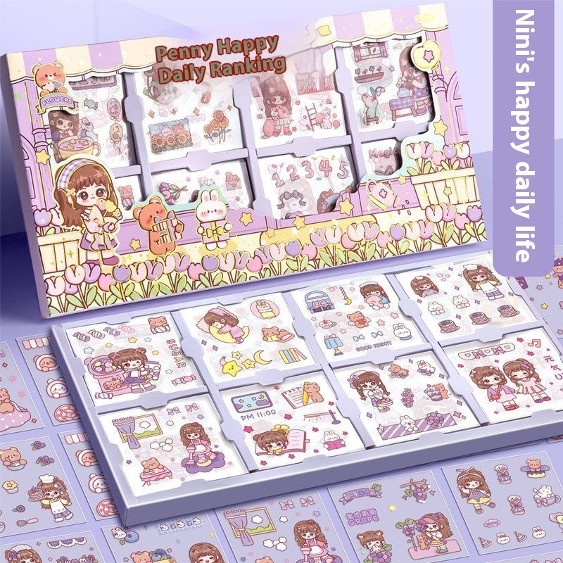200 PET Tent Stickers With Seamless Waterproof Cartoon Design - Image 7