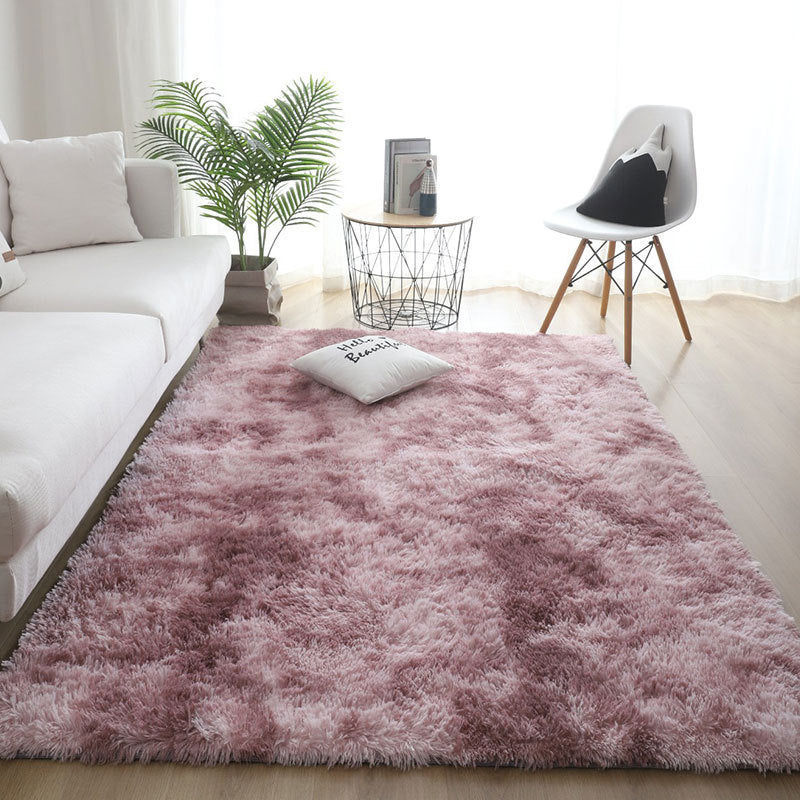 Silk Hair Tie-dyed Carpet Hair Plush Living Room Bedroom And Household - Image 14