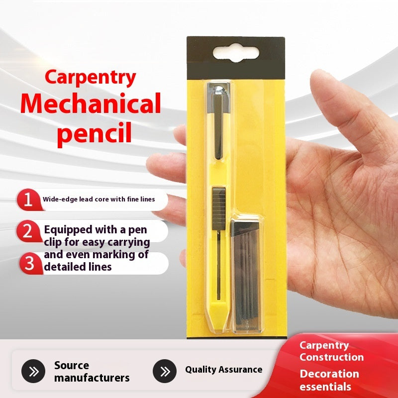 Plastic Woodworking Propelling Pencil Woodworking Special Thick Lead Mark Drawing Line Pencil - Image 6