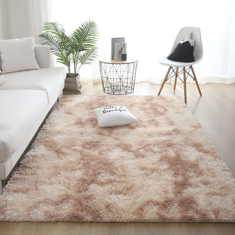 Silk Hair Tie-dyed Carpet Hair Plush Living Room Bedroom And Household - Image 8
