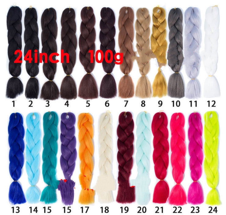 African black braid hair braid hair braid high temperature wire braid hair African wig - Image 5