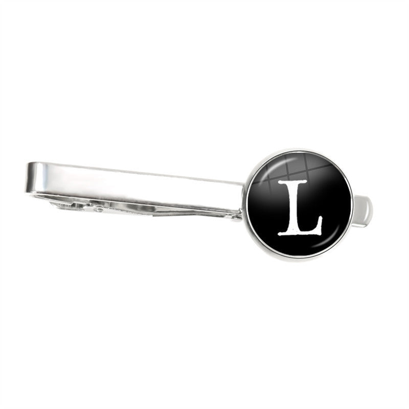 Letter Tie Clip Decoration With French Shirt - Image 10