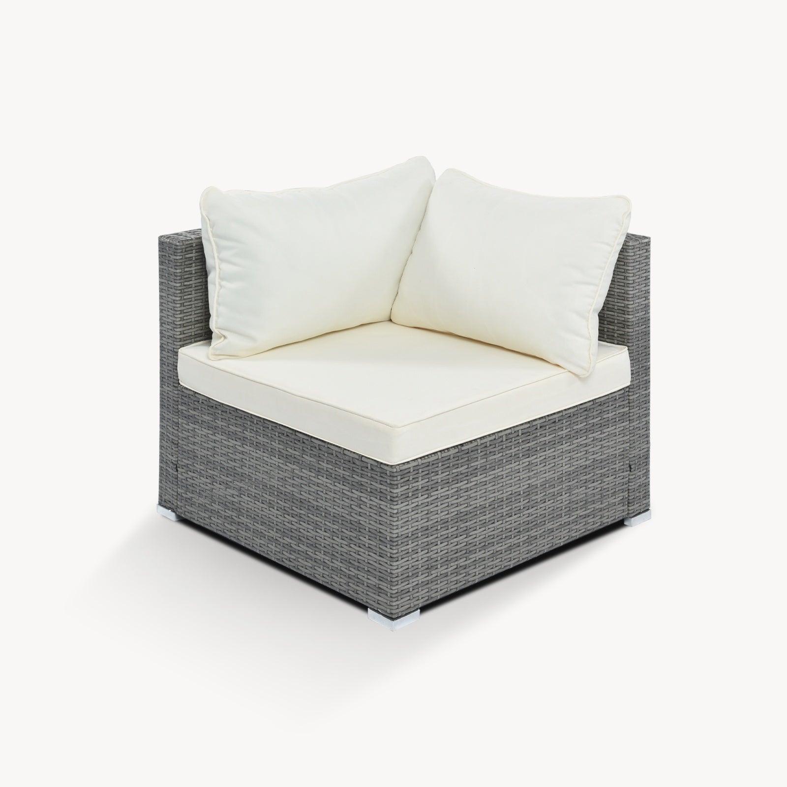8-Pc Outdoor Patio Furniture Set, Garden Wicker Sofa, Single Sofa Combinable - Image 9