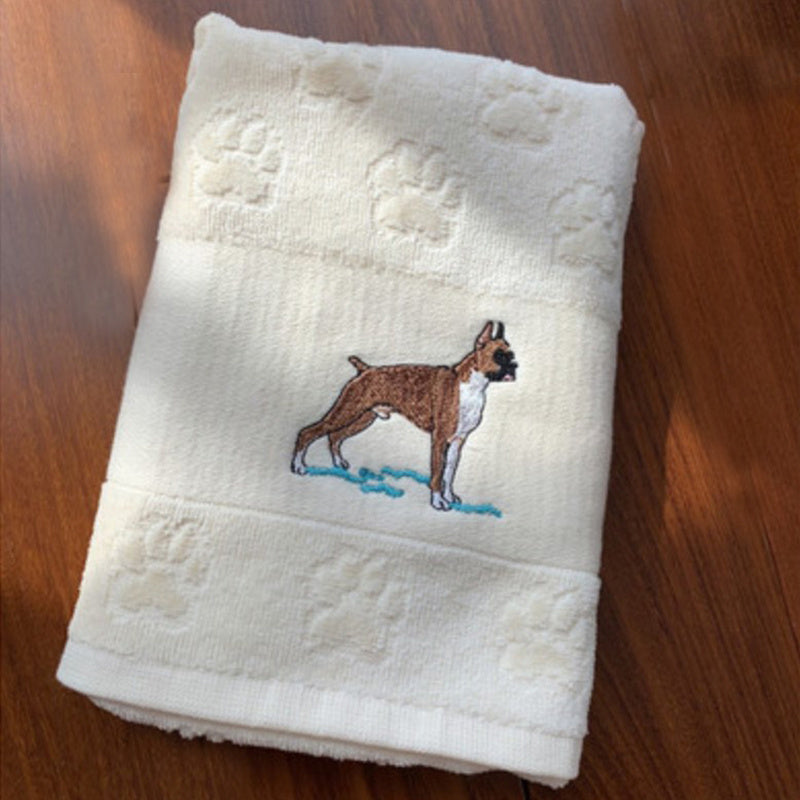 Dog Embroidery Water Absorbing Wash Towel - Image 13