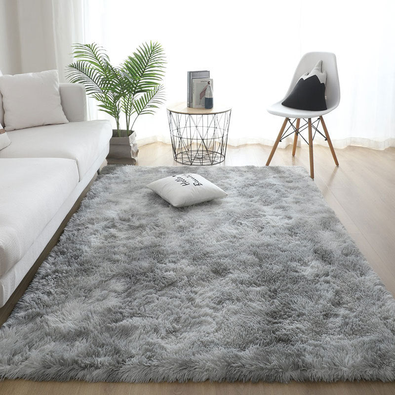Silk Hair Tie-dyed Carpet Hair Plush Living Room Bedroom And Household - Image 18