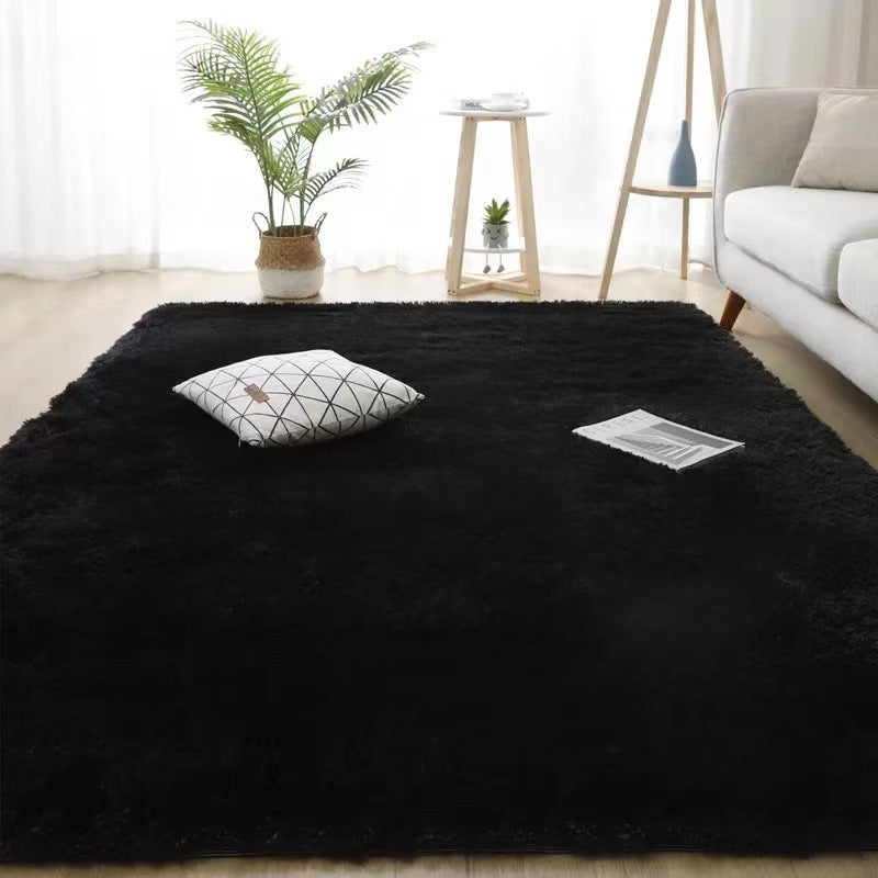 Silk Hair Tie-dyed Carpet Hair Plush Living Room Bedroom And Household - Image 6