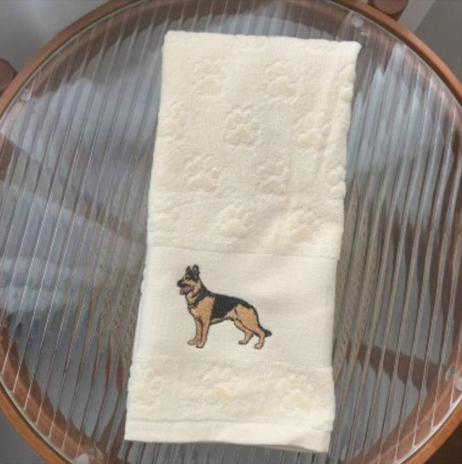 Dog Embroidery Water Absorbing Wash Towel - Image 9
