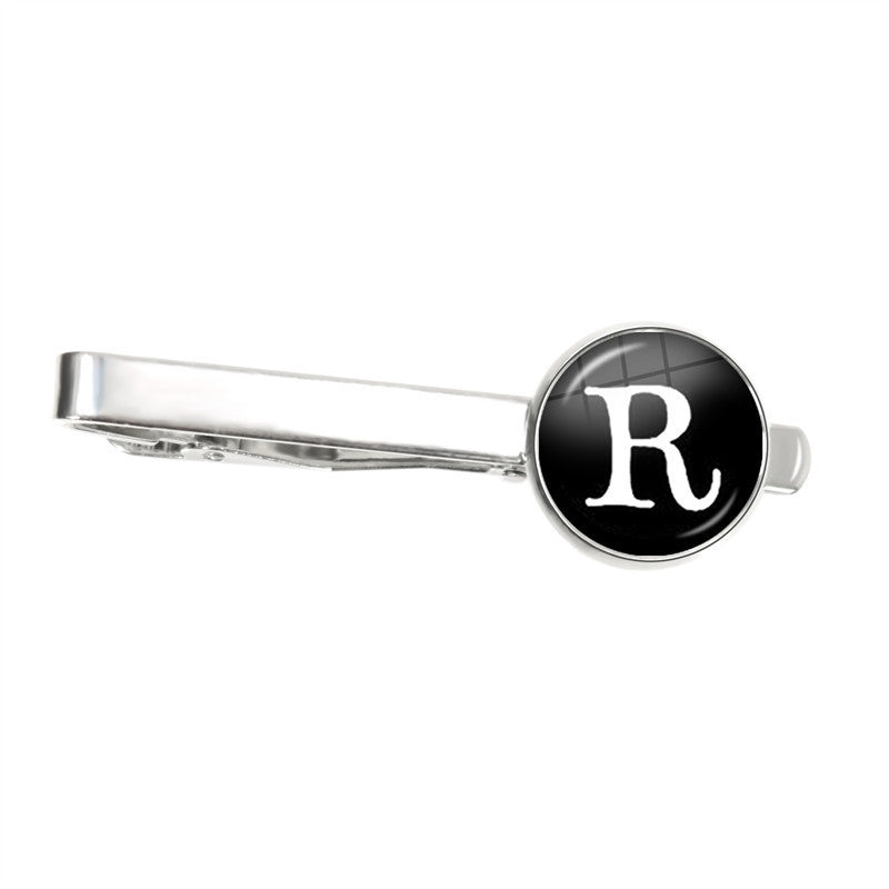 Letter Tie Clip Decoration With French Shirt - Image 14