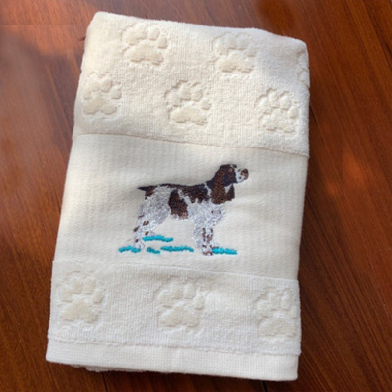 Dog Embroidery Water Absorbing Wash Towel - Image 5