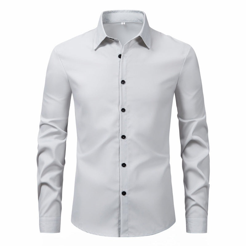 Fashion Slim Men's Long Sleeve Shirt - Image 10