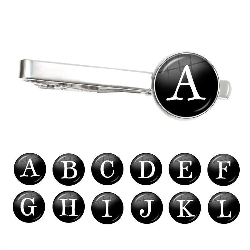Letter Tie Clip Decoration With French Shirt - Image 5