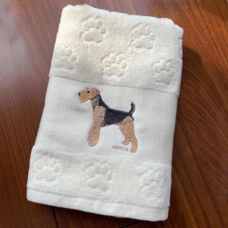 Dog Embroidery Water Absorbing Wash Towel - Image 17