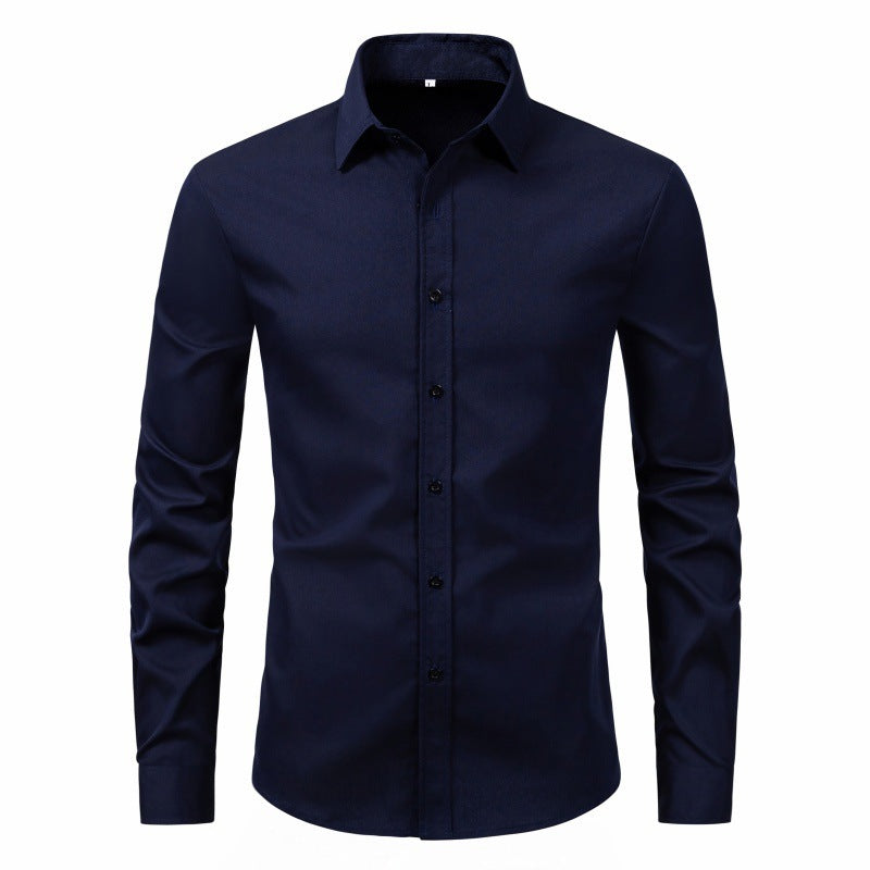 Fashion Slim Men's Long Sleeve Shirt - Image 11