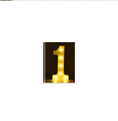 Luminous LED Letter Number Night Light English Alphabet Number Battery Lamp Romantic Wedding Christmas Party Decoration - Image 7