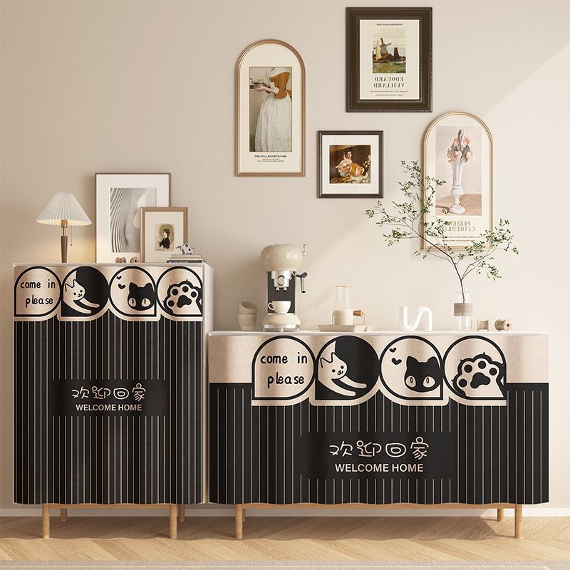 Punch-free Cabinet Shade Curtain Kitchen Door Curtain - Image 13