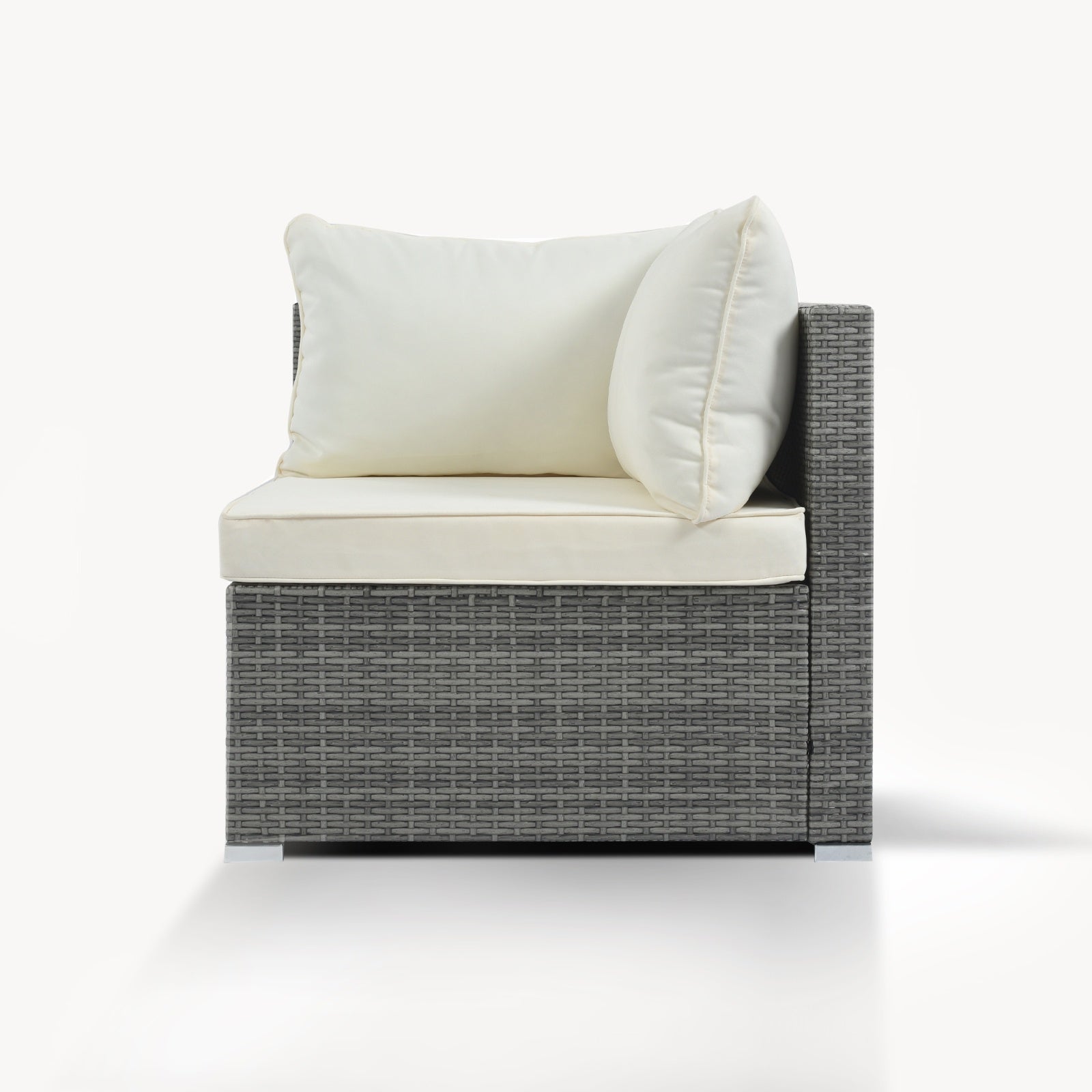 8-Pc Outdoor Patio Furniture Set, Garden Wicker Sofa, Single Sofa Combinable - Image 6