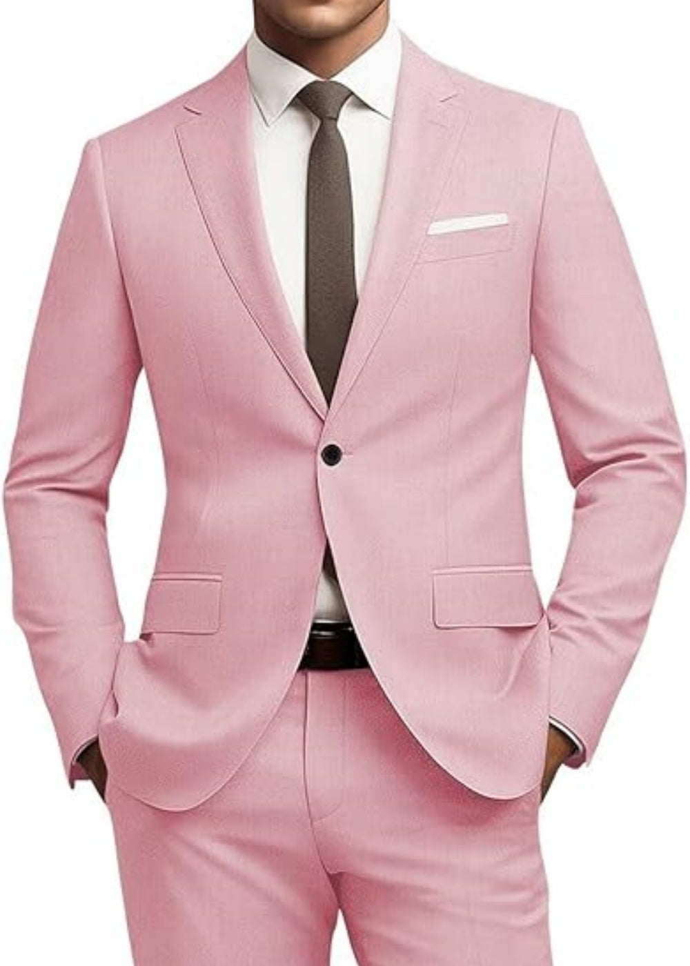 Men's Suit Slim Fit 2-piece Set, Casual Business Set - Image 5
