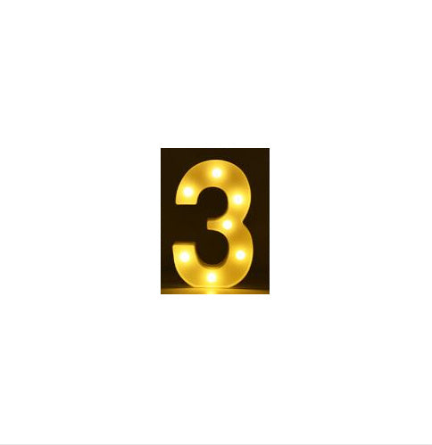 Luminous LED Letter Number Night Light English Alphabet Number Battery Lamp Romantic Wedding Christmas Party Decoration - Image 9