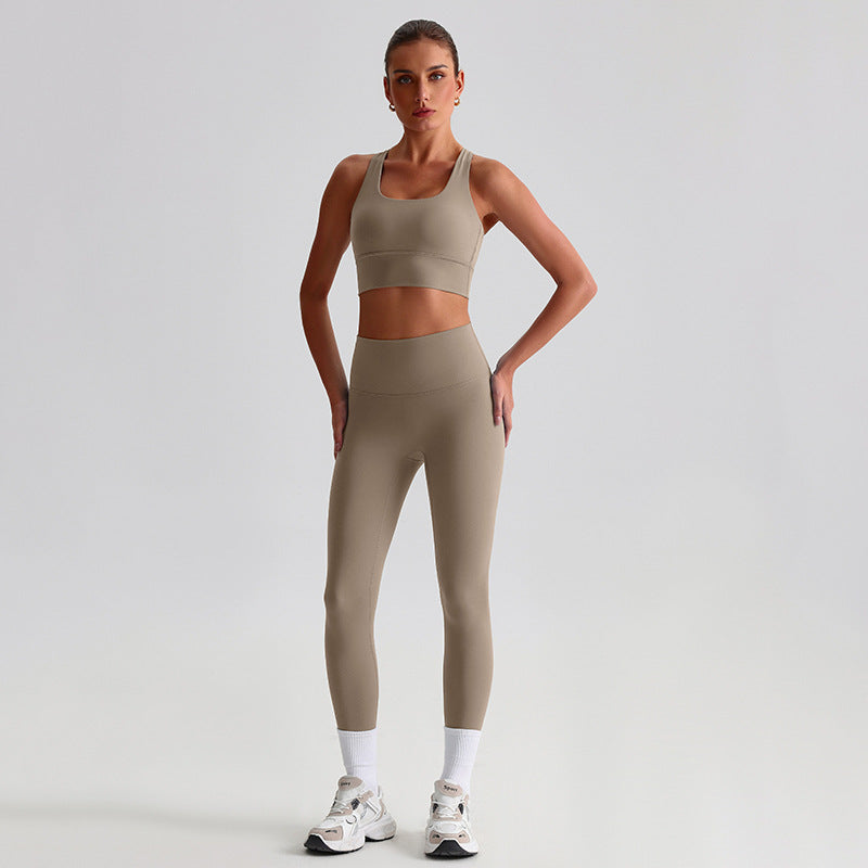 Yoga Clothes Suit Naked Women Feeling Beautiful Back