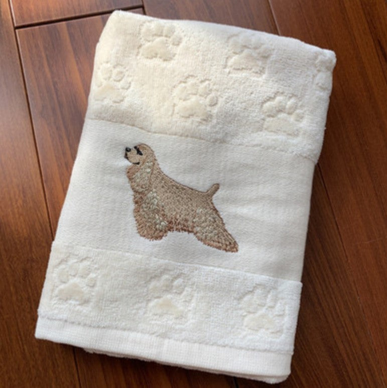 Dog Embroidery Water Absorbing Wash Towel - Image 7