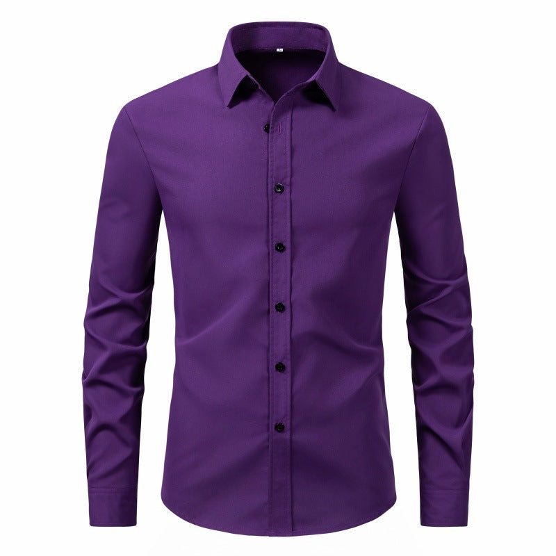 Fashion Slim Men's Long Sleeve Shirt - Image 8