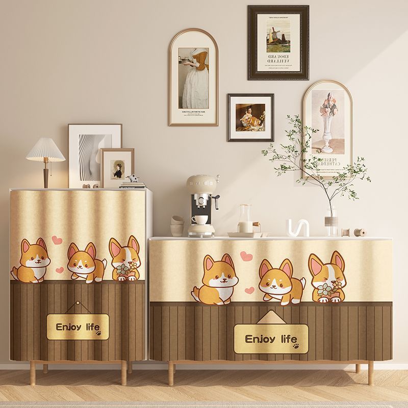Punch-free Cabinet Shade Curtain Kitchen Door Curtain - Image 14