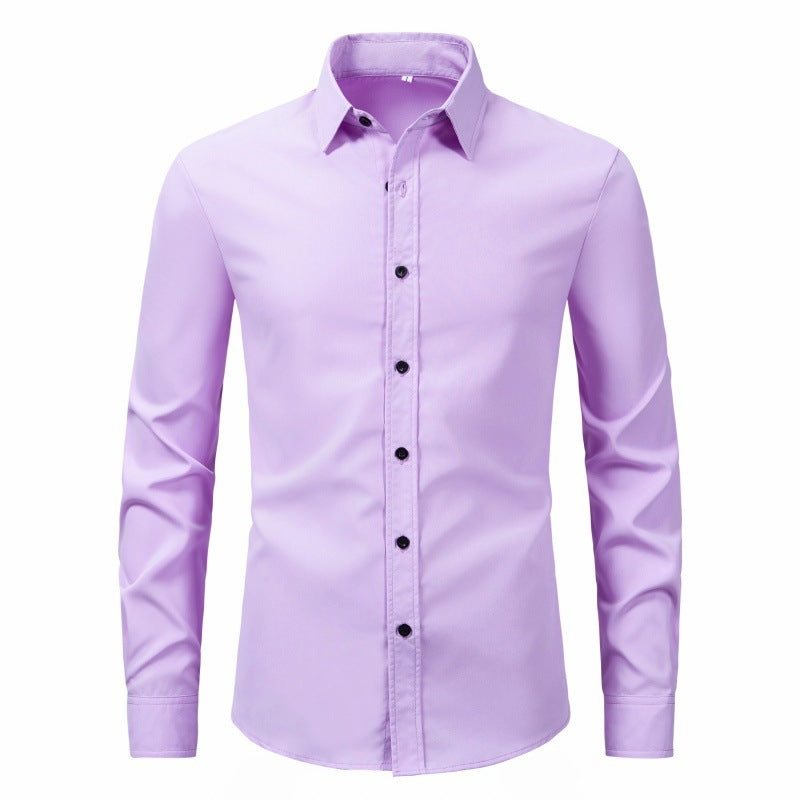 Fashion Slim Men's Long Sleeve Shirt - Image 9