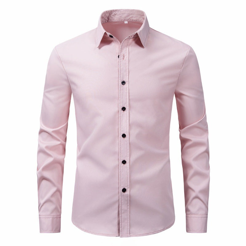 Fashion Slim Men's Long Sleeve Shirt - Image 2