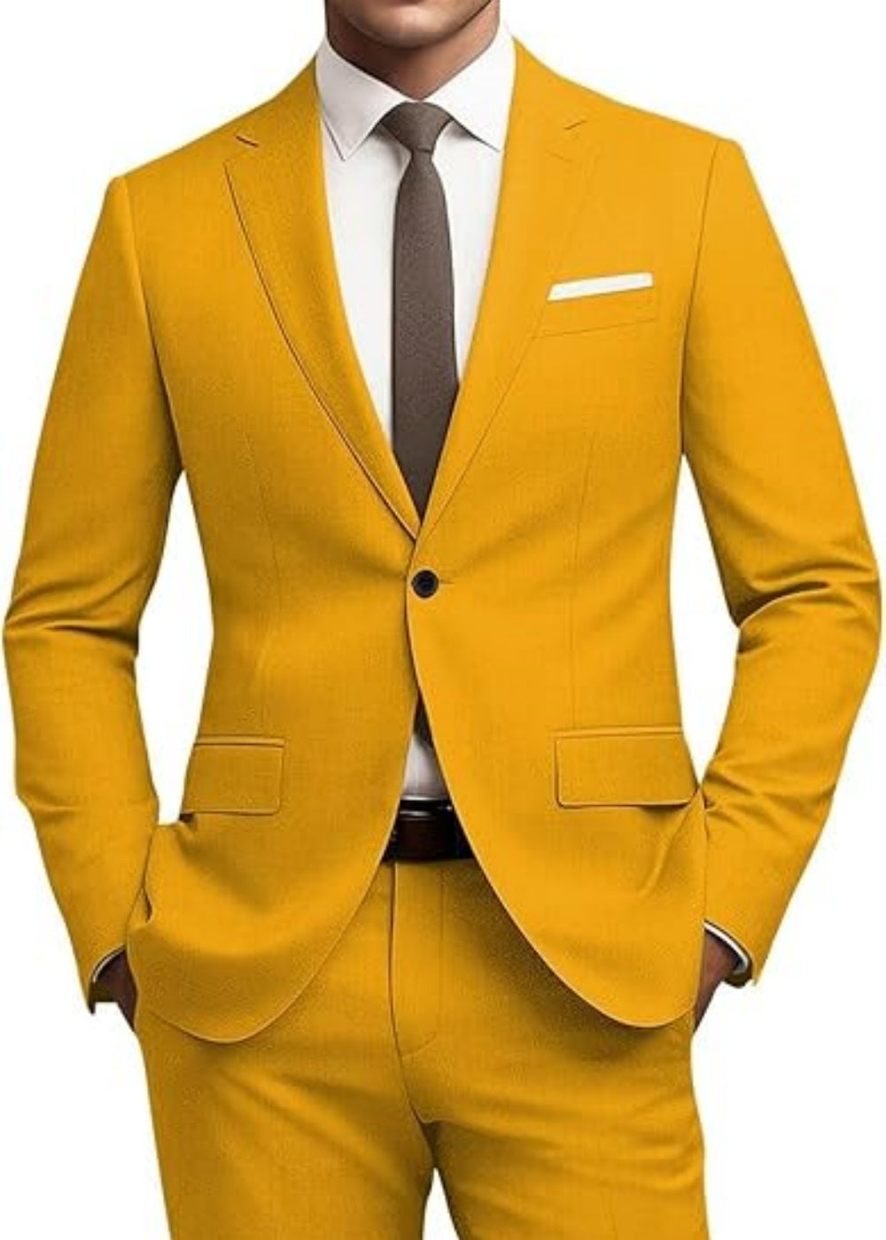Men's Suit Slim Fit 2-piece Set, Casual Business Set - Image 3