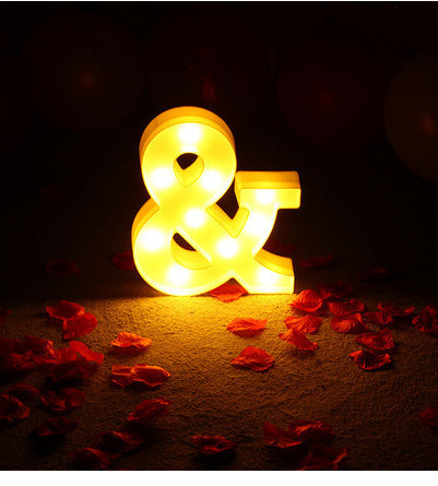 Luminous LED Letter Number Night Light English Alphabet Number Battery Lamp Romantic Wedding Christmas Party Decoration - Image 40