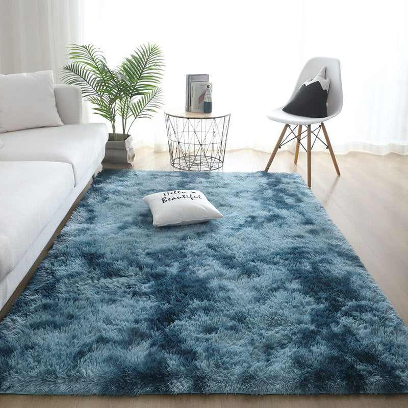 Silk Hair Tie-dyed Carpet Hair Plush Living Room Bedroom And Household - Image 11