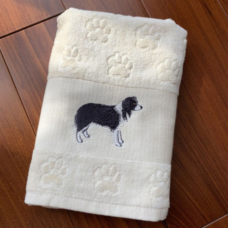 Dog Embroidery Water Absorbing Wash Towel - Image 8
