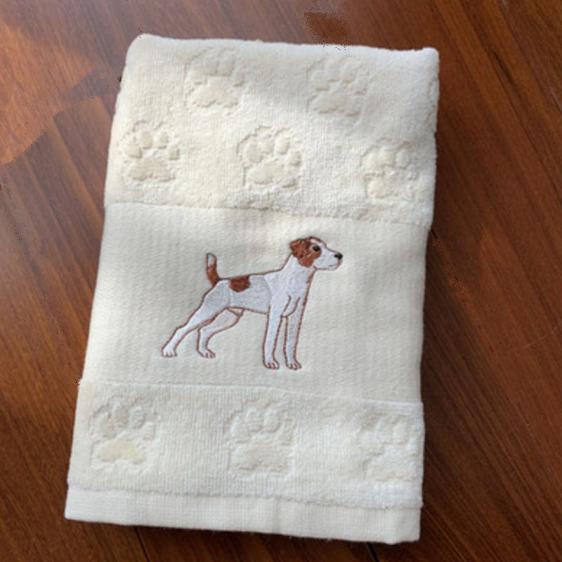 Dog Embroidery Water Absorbing Wash Towel - Image 6