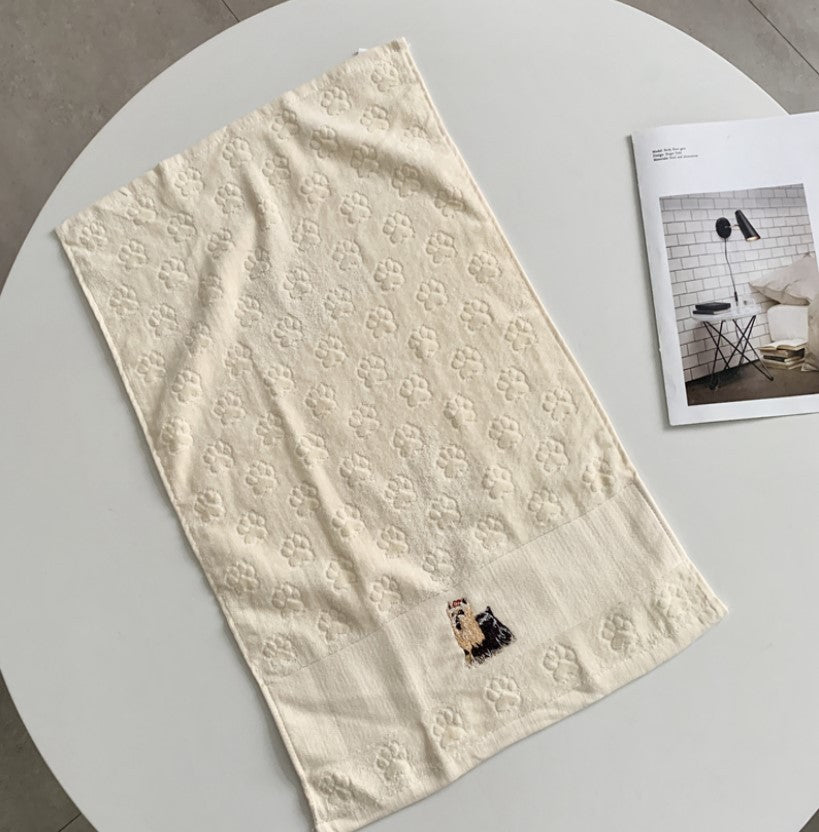 Dog Embroidery Water Absorbing Wash Towel - Image 11