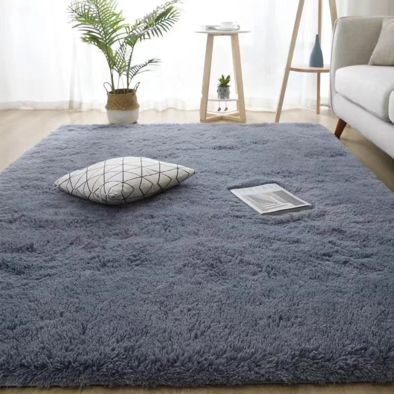 Silk Hair Tie-dyed Carpet Hair Plush Living Room Bedroom And Household - Image 21