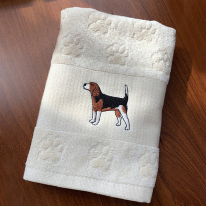Dog Embroidery Water Absorbing Wash Towel - Image 14