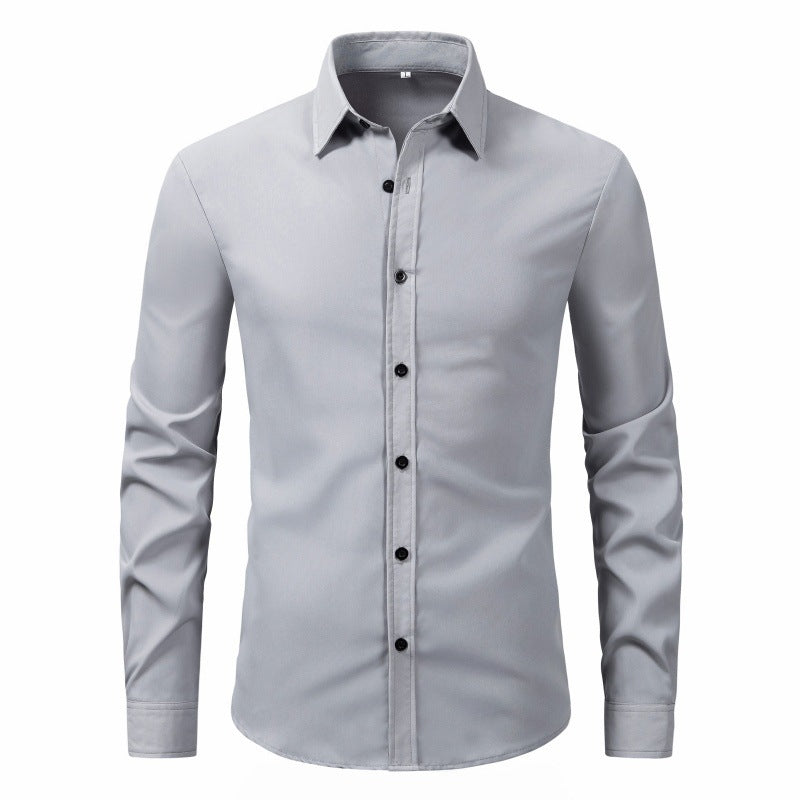 Fashion Slim Men's Long Sleeve Shirt - Image 15